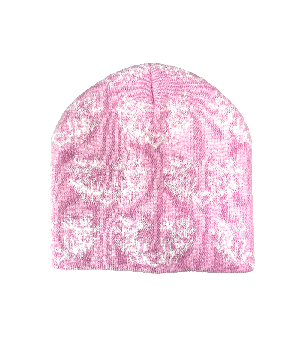 Lorna Shore Pink Heart Sigil Beanie