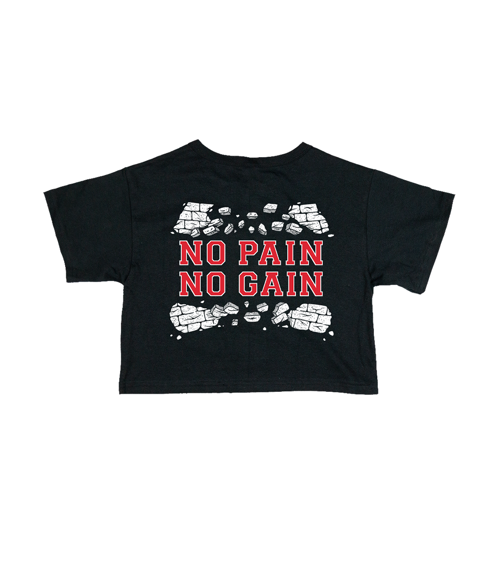 Lorna Shore No Pain No Gain Champion Womens Crop Shirt