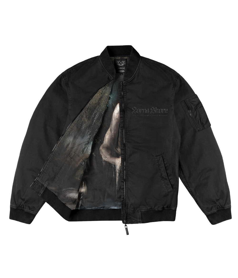 Lorna Shore 刺繍入り Bomber Jacket サイズM Lorna Shore 刺繍入り Bomber Jacket サイズM