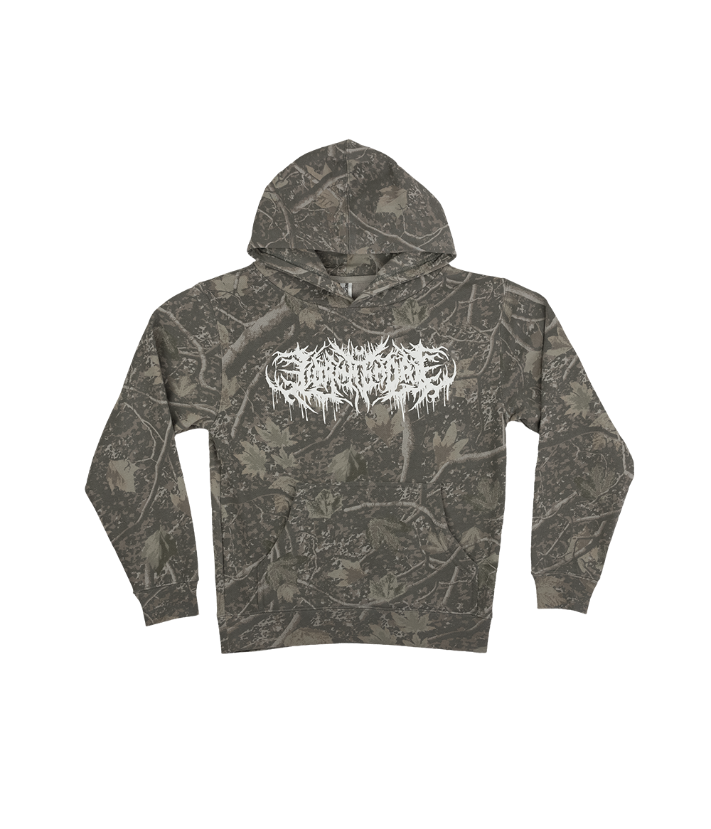 Lorna Shore Deadwood Camo Puff Youth Hooded Sweatshirt