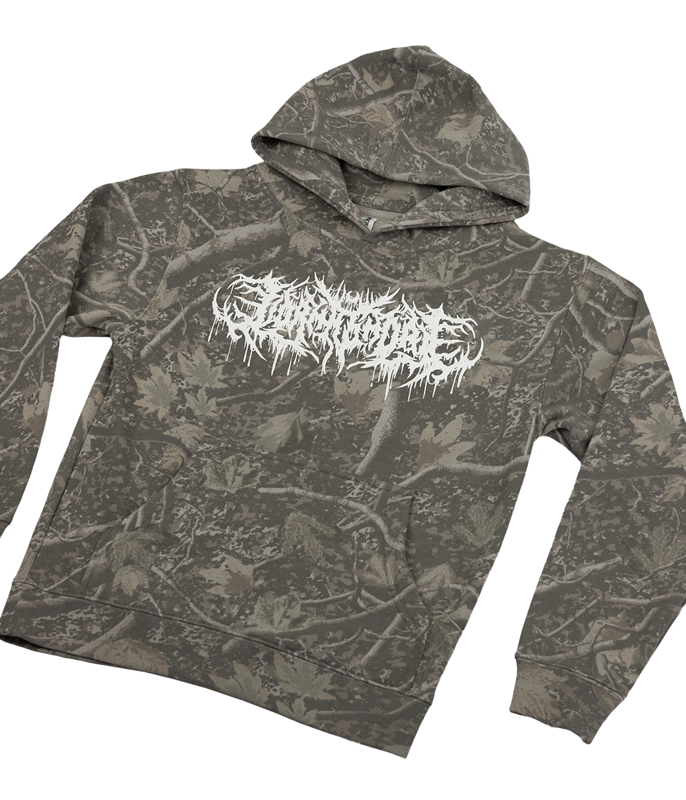 Lorna Shore Deadwood Camo Puff Youth Hooded Sweatshirt