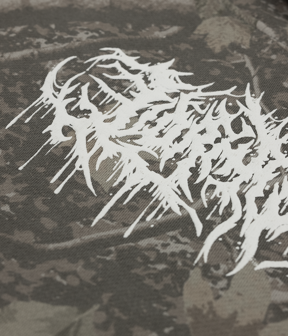 Lorna Shore Deadwood Camo Puff Youth Hooded Sweatshirt