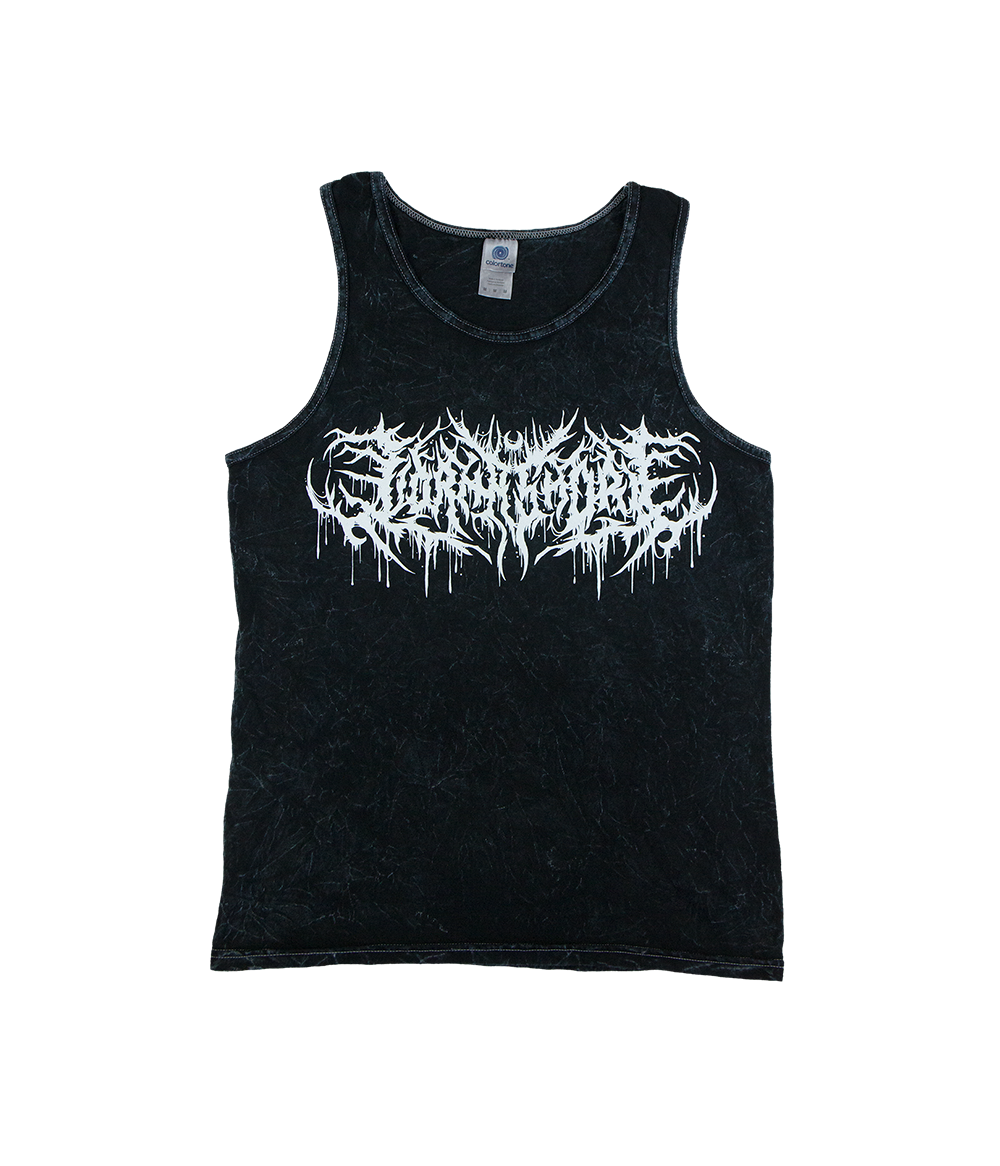 Lorna Shore Logo Mineral Wash Tank Top (Black)