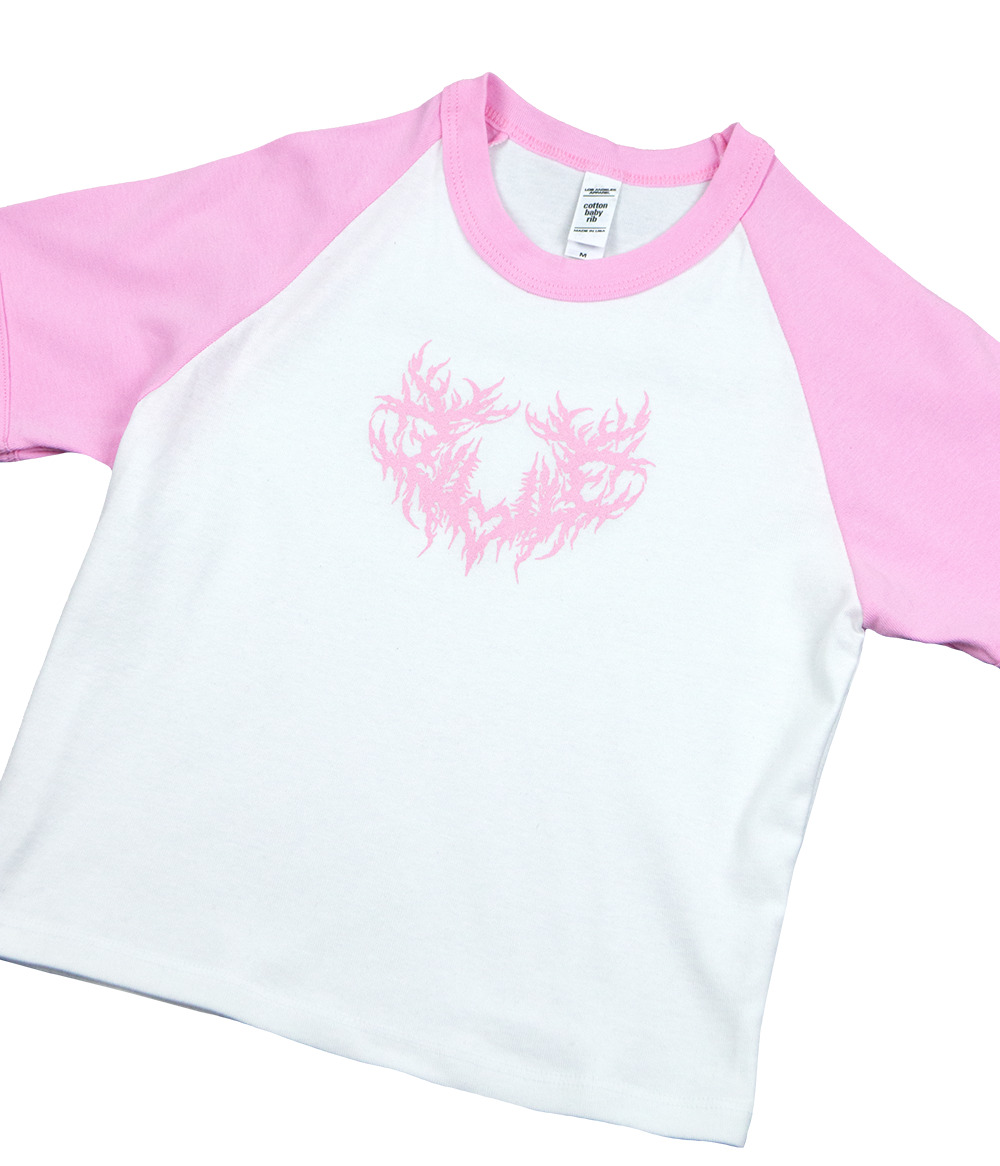 Lorna Shore Heart Sigil Womens Raglan Shirt