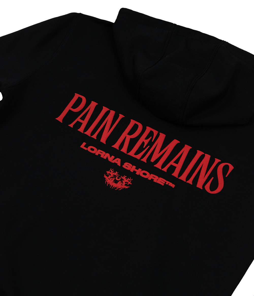 Lorna Shore Carhartt Embroidered Puff Hooded Sweatshirt (Black)