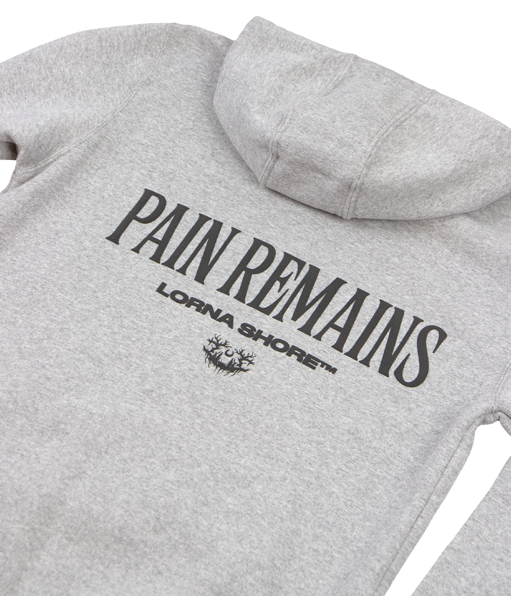 Lorna Shore Carhartt Embroidered Puff Hooded Sweatshirt (Heather Grey)