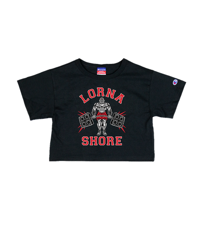 Lorna Shore No Pain No Gain Champion Womens Crop Shirt