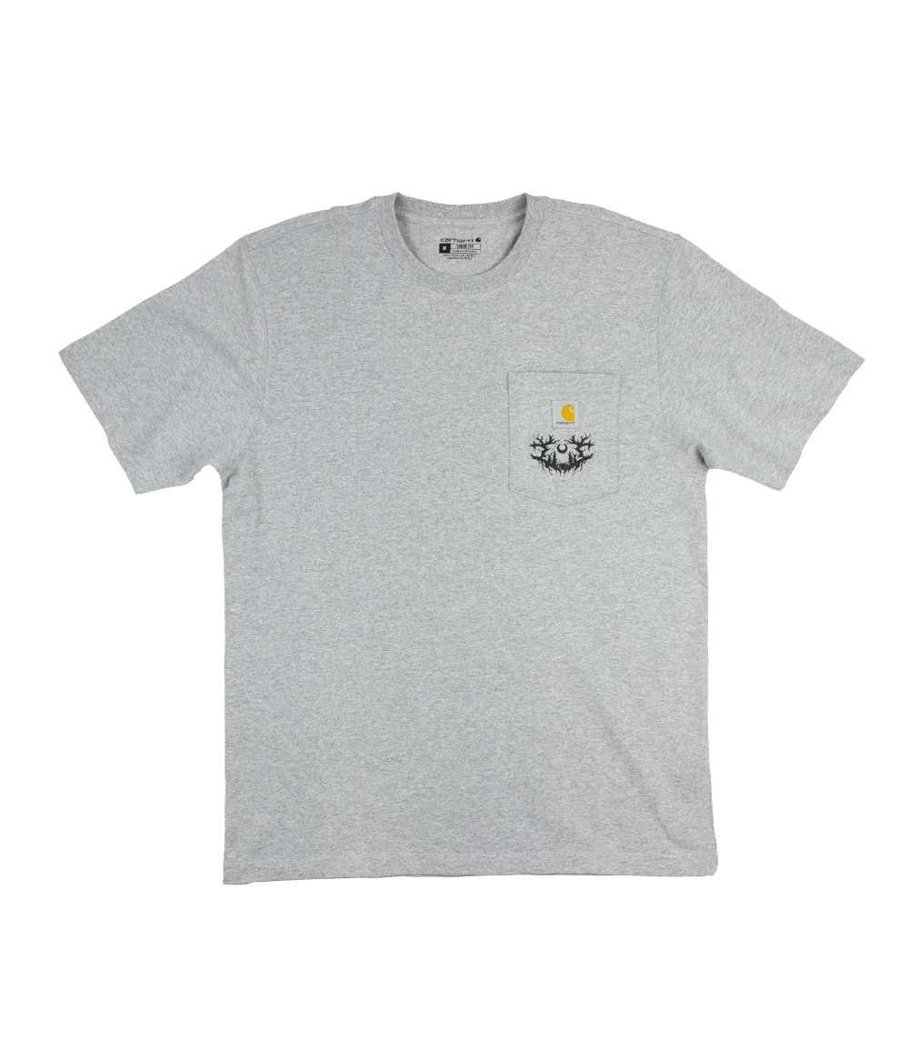 Lorna Shore Sigil Puff Carhartt Pocket Shirt (Heather Grey)