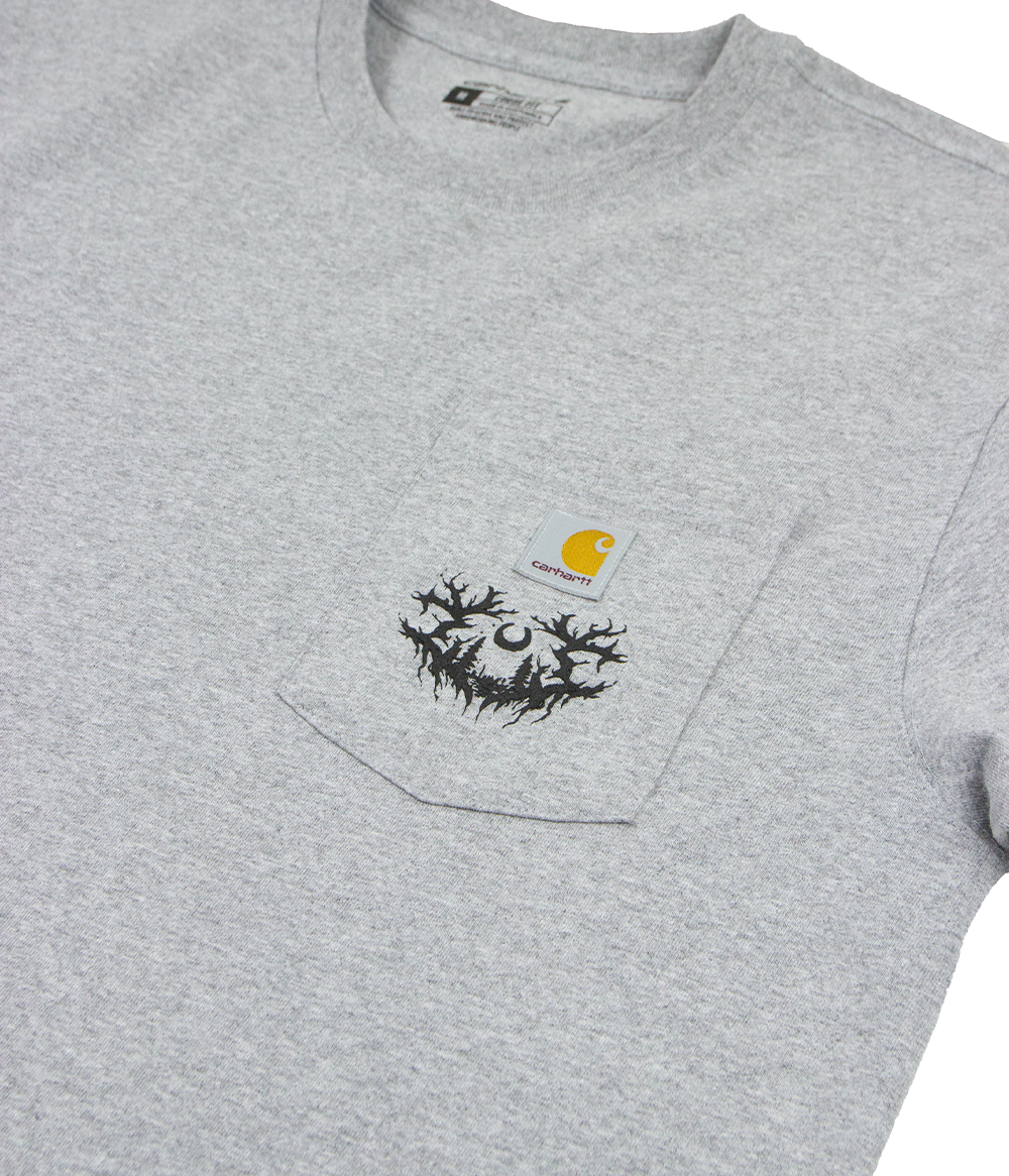 Lorna Shore Sigil Puff Carhartt Pocket Shirt (Heather Grey)