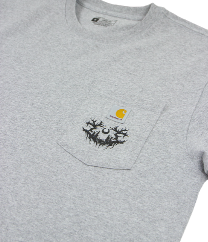 Lorna Shore Sigil Puff Carhartt Pocket Shirt (Heather Grey)
