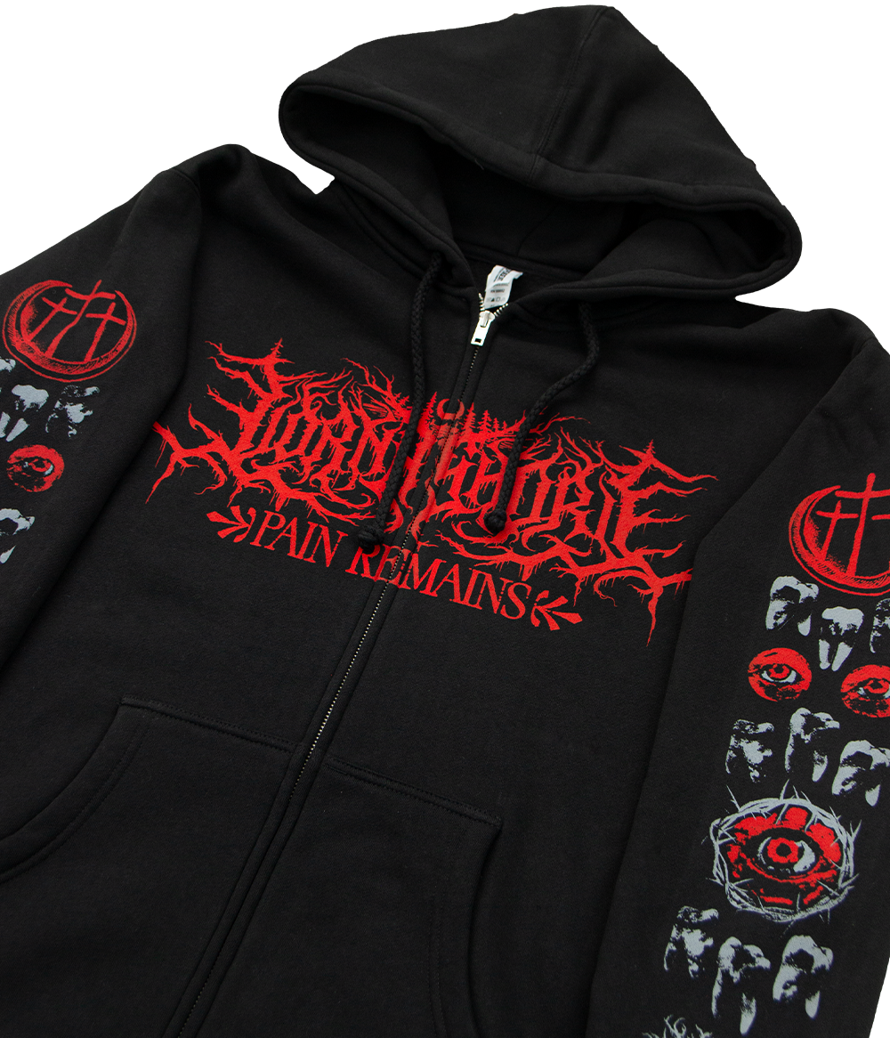 Lorna Shore Teeth Zip Hooded Sweatshirt