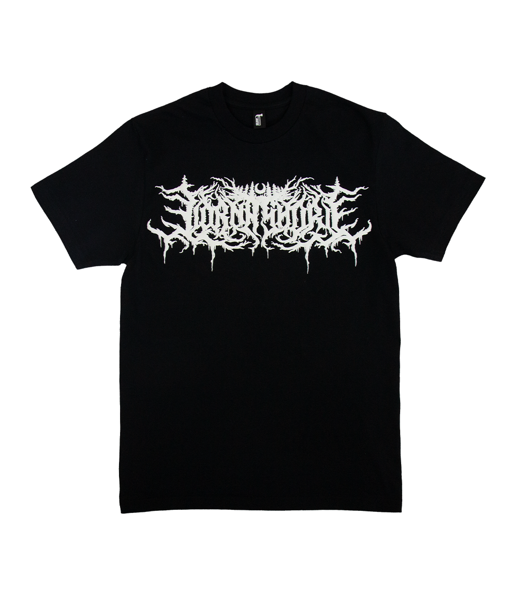 Lorna Shore White Logo Puff Shirt (Gildan Hammer)