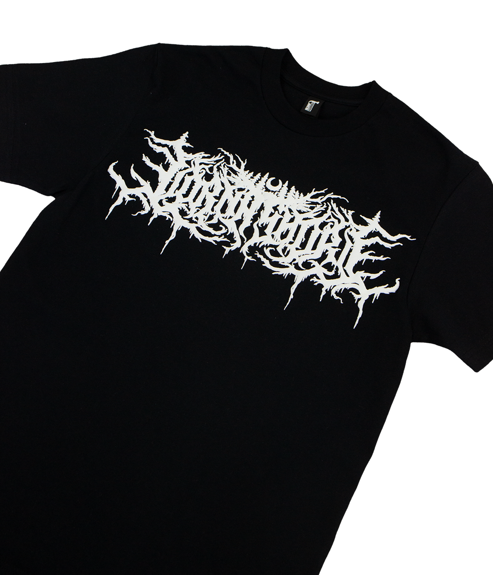 Lorna Shore White Logo Puff Shirt (Gildan Hammer)