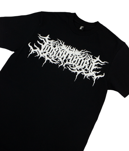 Lorna Shore White Logo Puff Shirt (Gildan Hammer)