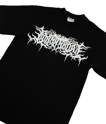 Lorna Shore White Logo Puff Shirt (Shaka Wear)