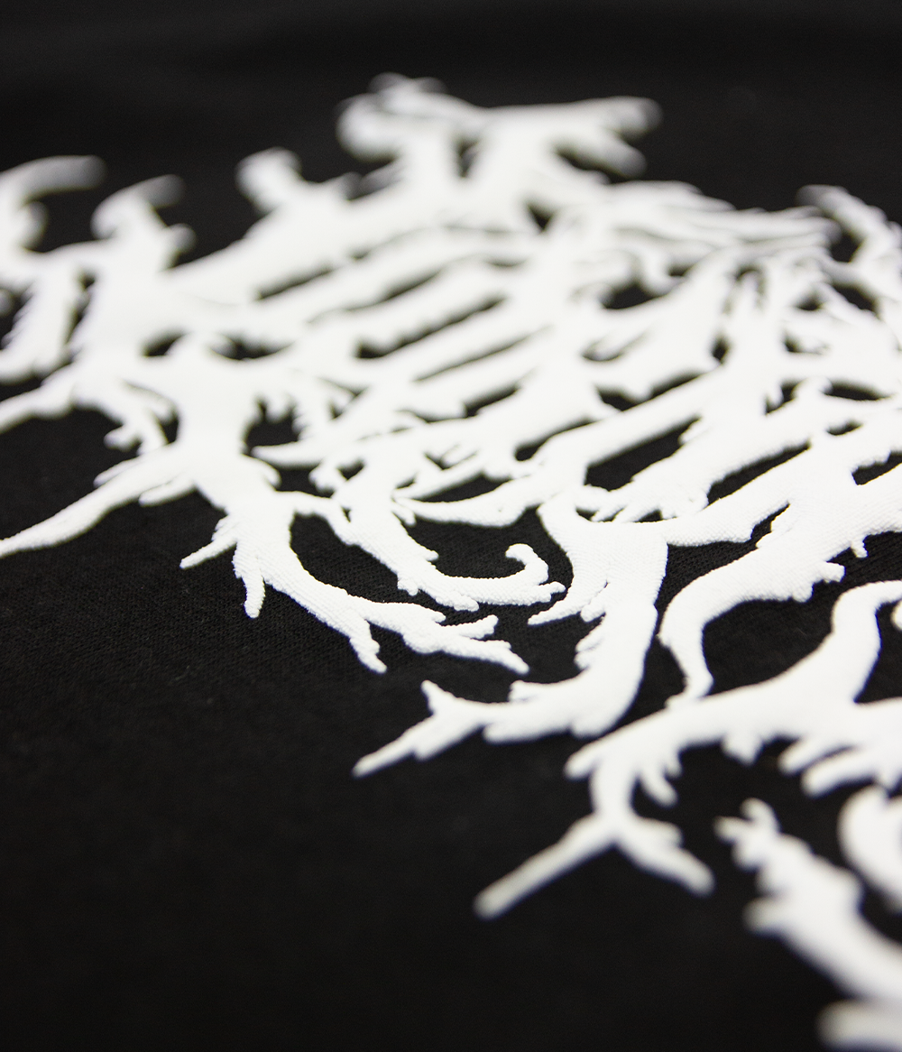 Lorna Shore White Logo Puff Shirt (Shaka Wear)