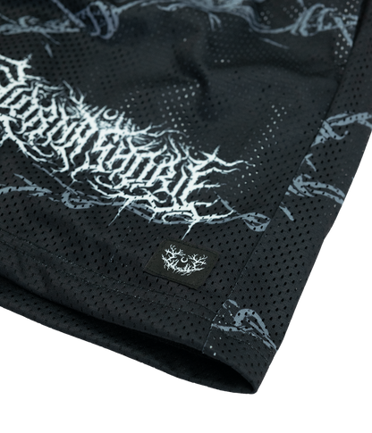Lorna Shore Barbed Wire Mesh Shorts *PREORDER SHIPS JULY 30